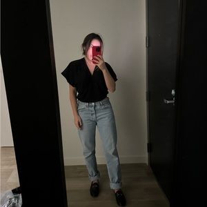 Zara black kimono top